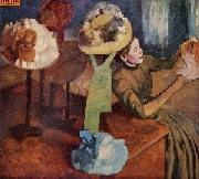 Bei der Putzmacherin nach Degas